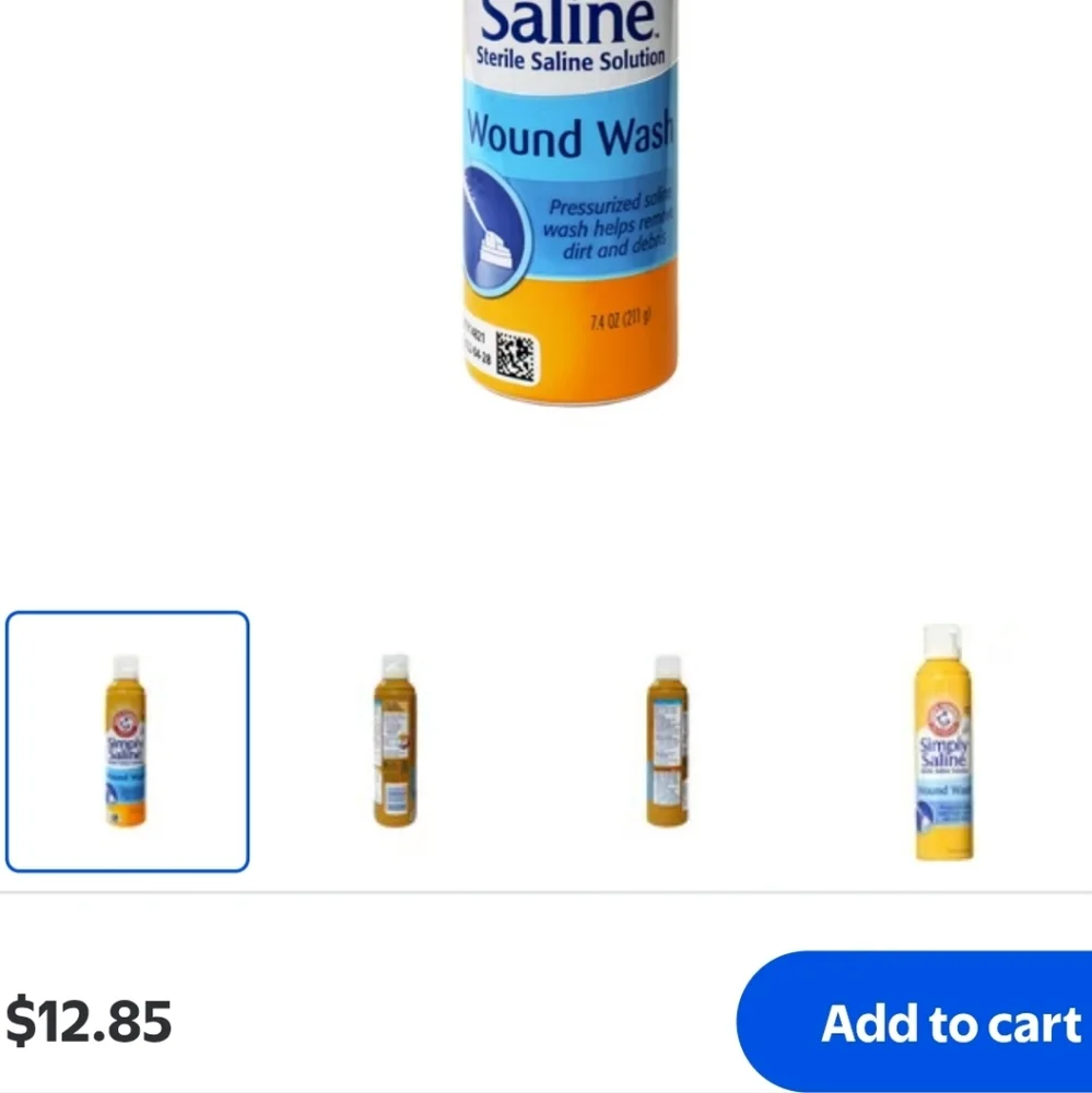New! Simply Saline Wound Wash - Orange